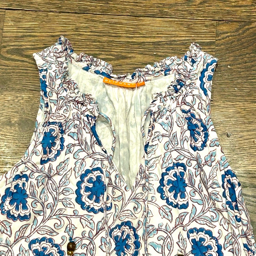Oliphant Malta Ruffle Hem Sleeveless Dress - Picture 5 of 13